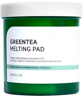 [BARULAB] GREENTEA MELTING PAD 150EA (300ml) - Peeling : BHA 0.5%, Soothing : Allantoin, Panthenol, Centella Asiatica Extract / Greentea Extract 15,980ppm / Korean Cosmetics, K-beauty