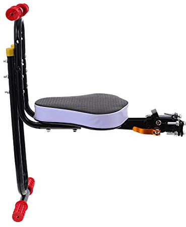 BESPORTBLE Art Fahrrad Sitz Art Fahrrad Vordersitz Fahrrad Träger mit Handlauf Faltbare Vorne Montieren Baby Kinder Sicherheit Art Bike Sitz für Rennrad Mountainbike Schwarz