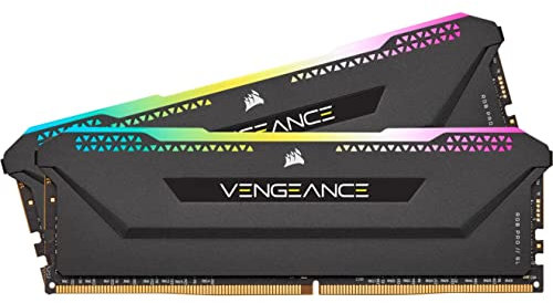 Corsair VENGEANCE RGB PRO SL 16GB (2x8GB) DDR4 3600 (PC4-28800) C16 Desktop memory - Black, CMH16GX4M2Z3600C16