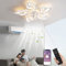 Ventilatore da soffitto a LED silenzioso con luce, luce da soffitto dimmerabile da 60 W Ventilatore da soffitto a velocità del vento regolabile con telecomando per soggiorno camera da letto
