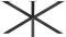 Tischgestell Spider Tischbeine Kreuzgestell 140x70x72h cm (Schwarz) Tischkufen Stahl Metall Esstisch Schreibtisch Konferenztisch Metall, DIY, einfache Montage
