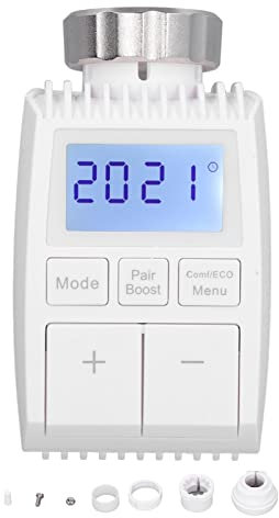 Haofy Smart Heizkörperthermostat, Thermostatischer Heizkörperventil-Stellantrieb, Programmierbare App-Steuerung, Digitaler Temperaturregler für Bluetooth für Tu