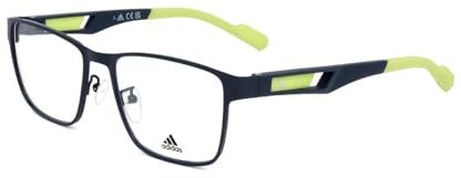 adidas Brille mit Sehstärke in mattem Blau für Herren optional mit Sonnenbrillentönung oder Blaulichtfilter, Tropfen, gefertigt aus Metall, Modell: SP5034 (inklusive Brillenetui)
