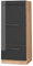 Vicco Armoire Micro-Ondes Fame-Line, Anthracite Haute Brillance/Chêne de Force doré, 60 cm
