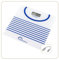 LITTLE BALANCE 8655 Matrosenwaage USB-R, Personenwaage ohne Batterie, wiederaufladbar, USB, reparierbar, 180 kg, Marine-Design