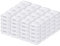LJY 100 Pieces Rectangular Empty Mini Clear Plastic Organizer Storage Box Containers with Hinged Lids (55 x 40 x 20 mm, Transparent)