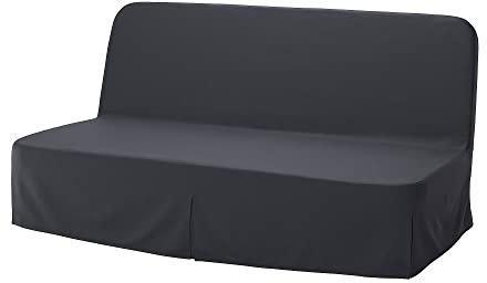 IKEA NYHAMN 3-Sitzer Schlafsofa mit Schaumstoffmatratze Naggen/Dunkelgrau