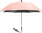 Ombrelle Poussette Universelle, Parasol Anti Uv pour Landau, Diamètre 75/85 cm, Fixation pour Tube Rond ou Oval, Flexible et Orientable, avec Clip pour Fauteuil Roulant Poussette ( Color : Pink , Size