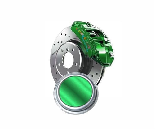SCOOBYS PAINTS BACK IN THE MIX High Heat Resistant Gloss Brake Caliper Paint Wheel Engine Restore Metal (250Ml, Goblin Green)