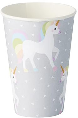 PAPSTAR 140 vasos de cartón, 0,2 l, diámetro de 7 cm, 9,7 cm de unicornio