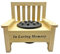 Memorial Wooden Bench with Flower Pot Grave Flower Vase Graveside Memorial with flower holder (In Loving Memory 4904)