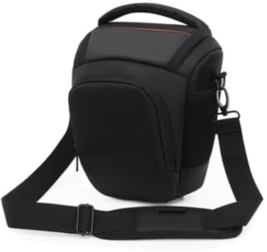 Camera Bag Shoulder Bag Retro Black Triangle Crossbody Bag Waist Bag for Nikon Z6III Mirrorless Camera with NIKKOR Z 24-70mm f/4 S Lens