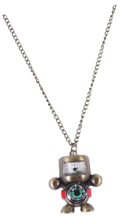 WRITWAA Kompass Roboter Multi-funktional Taschenuhr Im Halsketten-Stil Kreatives Elegantes Design Mit Präziser Zeitanzeige Und Tragbarem Zubehör Für Jeden Anlass