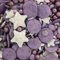 Sprinkletti - Midnight Violet - 100g Cake Topper Sprinkles - Shimmer Violet and SIlver Stars, Confetti, Balls & Strands - Edible Cake Decorations - Birthday Cake Sprinkles