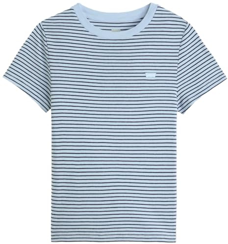 Essential Hm Ss Tee AVA Stripe Chambray