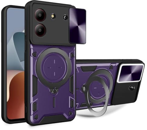 betterfon Handyhülle für ZTE Blade A34 / A54 | Stoßfest & Kratzfest | Mit Kameraschutz, Anti-Fingerabdruck & robustem Panzerschutz-Design | Lila