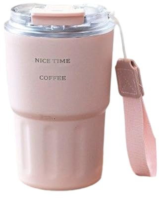 Pzuryhg Tumbler with Straw, 360ml Travel Mug with Straw, Hot Cold Retention Mugs, Space-Saving Hydration, for Travel, Daily Use, Outdoor Activities, Gym, Sports, 7x7x14.5cm