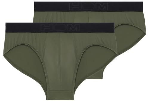 HOM 2er Pack Supersoft Mini Slip Herren – Weicher Bund mit Logo, Leichtes & Atmungsaktives Material, Pflegeleicht & Formstabil – Bequeme Unterhose für den Alltag, Moderner Look und Angenehmer Halt