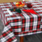 Homescapes Karierte Tischdecke Macduff 137x178 cm, Baumwoll-Tischdecke Schottenkaro rot-weiß-grün, Tischtuch rechteckig, waschbar & pflegeleicht