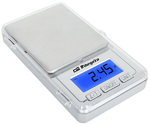 Orbegozo PC 3000 - Báscula electrónica de precisión, Capacidad Máxima 100 gramos, Pantalla LCD, Acero Inoxidable