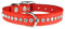 OmniPet Signature Hundehalsband, Leder, Kristall und Leder, 16, Orange