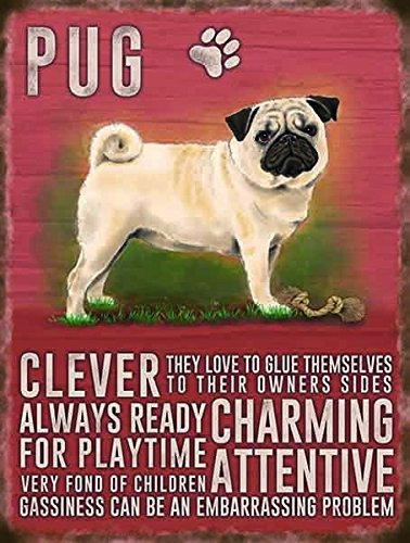 Pug small steel sign (og 2015)