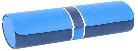 nasenfahrrad24 ovales Etui KINSKI in blau mit Magnetverschluss - Brillenetui