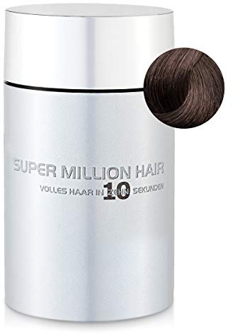 Super Million Hair Haar Fasern und Schütthaar, hochwertiges Streuhaar zur Haarverdichtung, 25 g, Light-Brown (3)