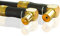 Premium X Gold-Line Cavo Antenna da 2m - Cavo Coassiale in Rame ad Alta Efficienza con Connettori IEC flessibili a 90°, 135dB, Compatibile con TV 4K UHD