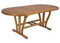 Ausziehbarer Ovaler Outdoor-Tisch aus Akazienholz 150 / 200x90x h74 cm
