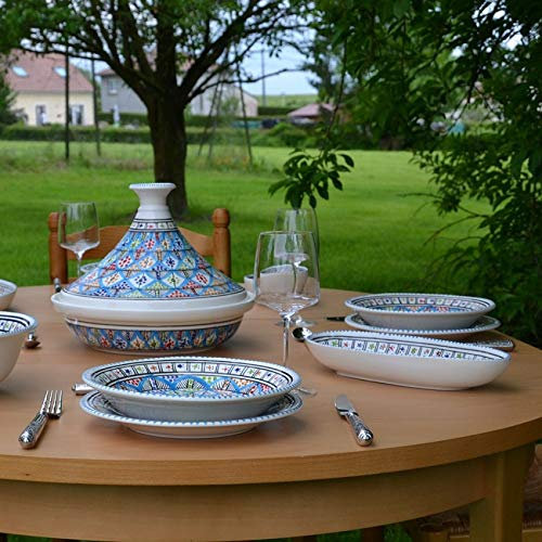 Service tajine assiettes creuses Bakir Royal - 6 pers