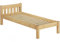 Erst-Holz Kinderbett kurzes Bett Bettrahmen 90x190 Kiefer Natur Massivholzbett Rollrost 60.38-09-190