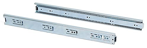 Emuca 3007305 Set Schubladenführungen, vollauszug mit Rollen 45mm x 400mm