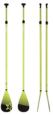 Jobe 2018 Fiberglass 3-Piece SUP Paddle Lime Green 180cm-220cm