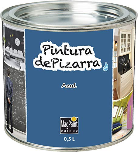 Magpaint BB050BEEN Pintura de Pizarra Tradicional para Escribir con tizas, Azul, 0.5 l