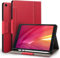Antbox Case for iPad 9/8/7th Generation 10.2'' 2021/2020/2019 with Built-in Pencil Holder Auto Sleep/Wake Function PU Leather Smart Cover (Red)