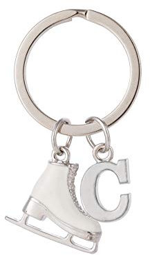 Amaxer cooltime Fashion Accessories Schlittschuh-Schlüsselanhänger für Damen und Mädchen (C), C, 28mm