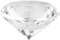 Hongzer Kristalldiamant Briefbeschwerer, Synthetischer Diamant Stein Großer Strass Klarglas Künstlicher Kristall Schmuck Briefbeschwerer, Heimtextilien