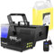 BeamZ RAGE1500LED Party Nebelmaschine mit Lichteffekt, 1500 Watt, RGBW LEDs, inklusive 5 Liter Nebelflüssigkeit, Fog Machine mit Funkfernbedienung, Timer DMX, Disco Partynebel, Hochzeiten, Events