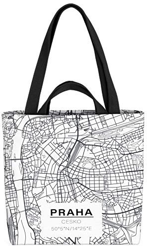VOID Prag Karte Tasche 33x33x14cm,15l Einkaufs-Beutel Shopper Einkaufs-Tasche Bag