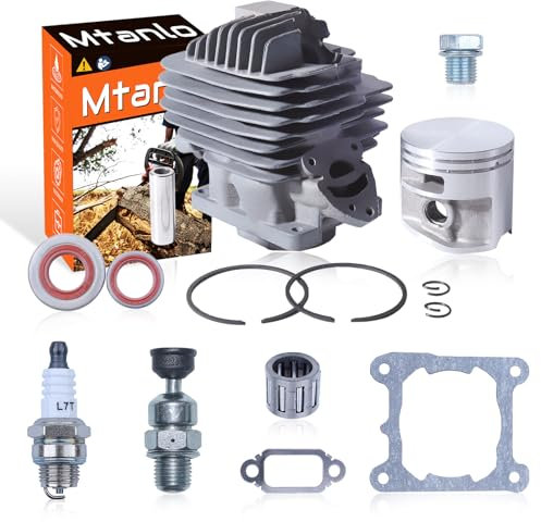 Mtanlo Kit de reconstrucción de extremo superior de juntas de pistón de cilindro de 44,7 mm para motosierra Stihl MS261 MS261C MS 261 # 1141 020 1200 1141 020 1202