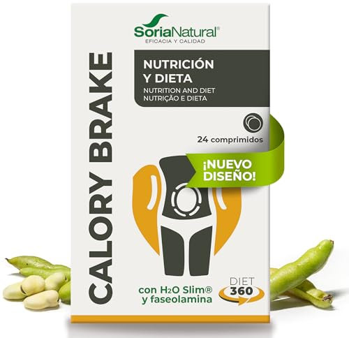 Soria Natural Calory Brake - Ayuda a Bloquear la Absorción de Carbohidratos y Grasas – Con H2O Slim y Judía Blanca - 100% Natural – Dietas - Alimentación Saludable - 24 Comprimidos de 1000 mg.