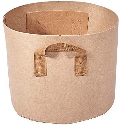 Plant Growing Bags Plant Flower Grow Bags Nonwoven Fabric Pot with Strap Handles Tan Potato Vegetable Growing Bag Home Garden Tool (Color : 8 Gallon (36x30cm))