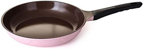 ksamwjf Keramik Induktions-Antihaft-Pfanne, No-Smoke Wok 28 cm, Pink,OneColor-OneSize