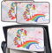 2Piezas Parasol de Coche, Ventana Lateral Trasera Magnetica Unicornio de Colores Coche Sun Shade Bloqueo de Rayos UV Nocivos Lateral Parasol Ventana Coches Trasero Sombrilla Para Bebés y Mascotas