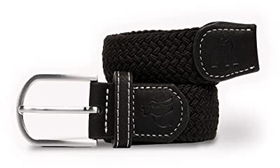 SWOLE PANDA Recycled Woven Adjustable Belt Small - Jet Black