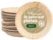 HAAGO 20 Platos de hoja de palmera compostables y desechables (⌀ 15cm, redondos) - Vajilla ecológica para picnic y exterior - Resistentes al congelador y al microondas