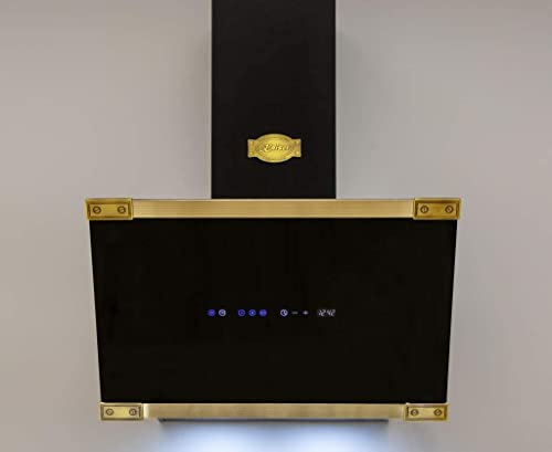 Kaiser AT 9445 AD+Tuyau. Hotte murale 90 cm, tête libre, verre, 1250m³/h, hotte d'évacuation, ouverture électrique, lauréat du German Brand Award 2018