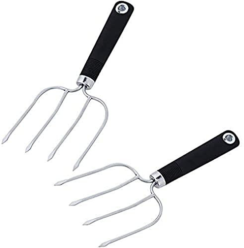 YZJSSL Four Needle Turkey Fork, Professional Meat Lifting Fork, for Outdoor Barbecue Oven Roasting