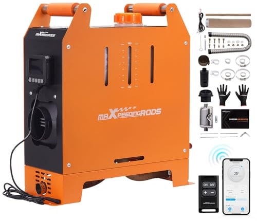 maXpeedingrods 5KW 12V Diesel Heater, App Remote Control, Super Quiet Running and All-in-One Style Easy to Carry for Car Trucks Caravans or Motorhomes